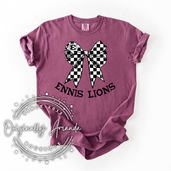Ennis Lions Bow Tee