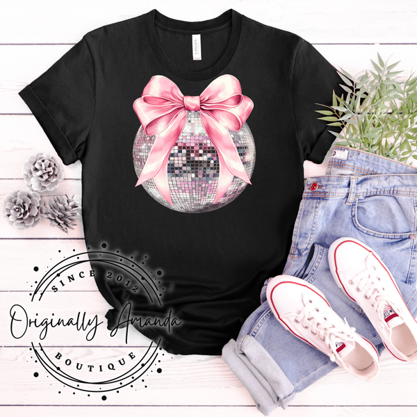 Disco Ball Bow Tee