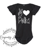 Throw Back- The OG Peace, Love, POLKA TEE