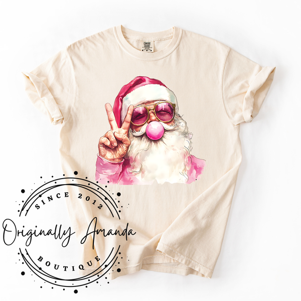 Peace Sign Santa Tee
