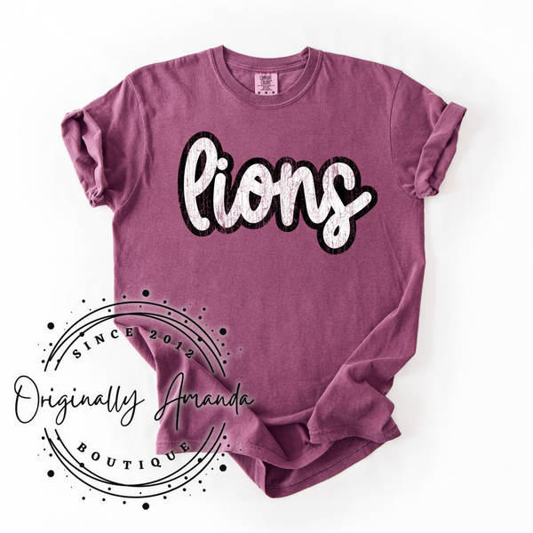 Script Lions Tee
