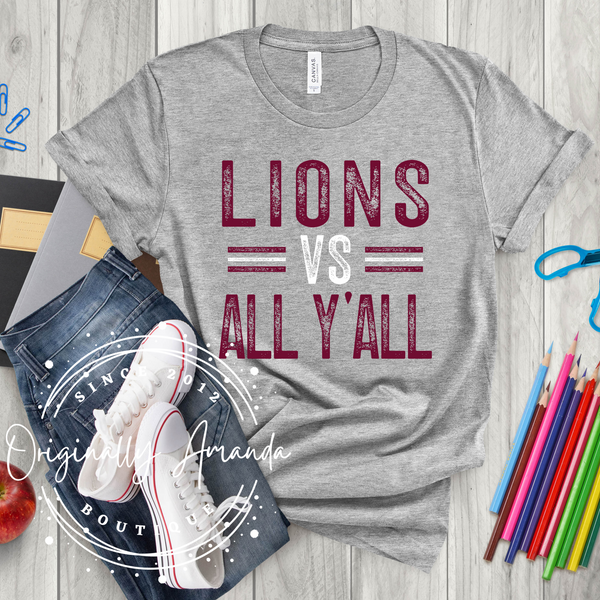 Lions VS All Y'all Tee