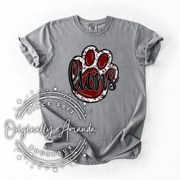 Lions Paw Print Tee
