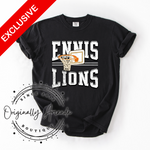 Ennis Lions Hoops Tee
