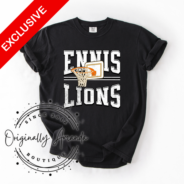 Ennis Lions Hoops Tee