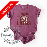 Ennis Lions Doodle Design Tee