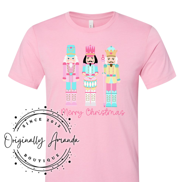 Nutcracker Merry Christmas Tee