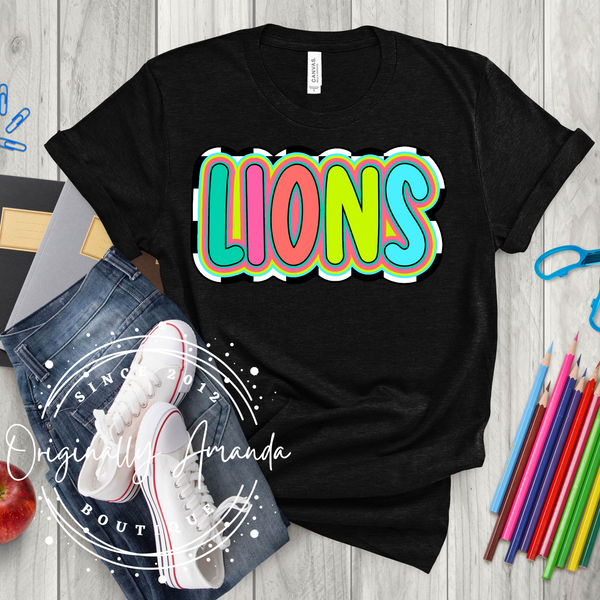 LIONS Doodle Tee