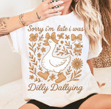 Sorry I’m late Tee