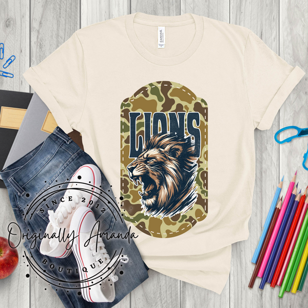 Camo Lion Tee