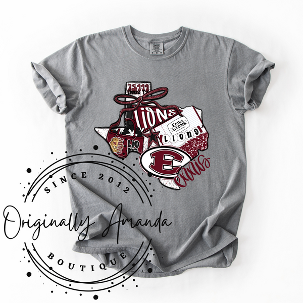 Ennis Lions Texas Tee