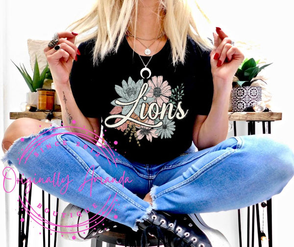 Lions Floral Tee