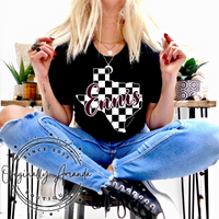 Checkered Ennis TX Tee