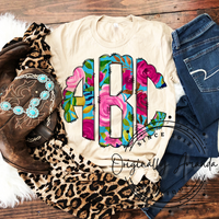 Floral Monogram Top