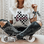 Checkered Ennis TX Tee
